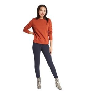 BETABRAND Navy Skinny Leg Dress Yoga Pants size Medium Petite